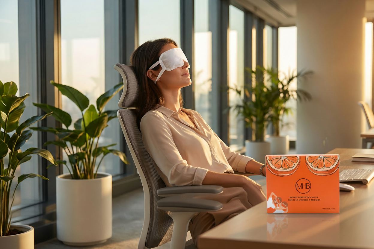 Veluna™ Masque Vapeur Yeux — Détente & Soulagement Instantané